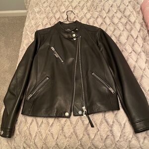 Authentic Coach leather motorcycle jacket